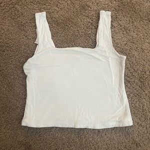 White tank top, cropped